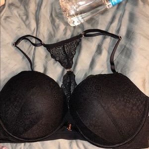 PINK Date Push-Up Racerback Bra